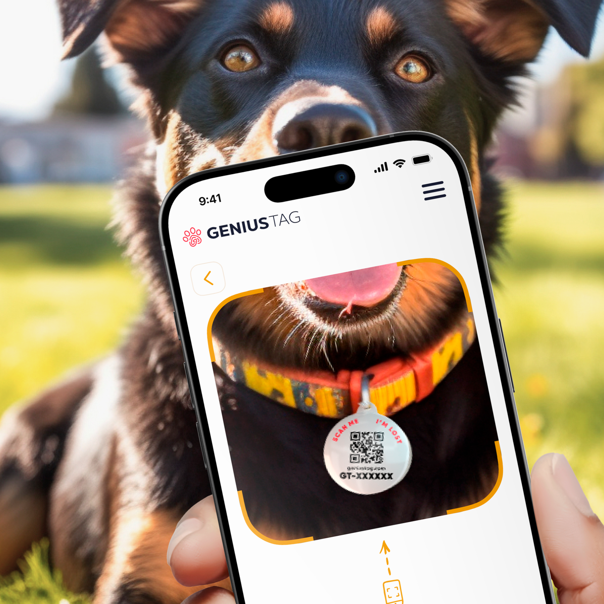 Scan QR code with smartphone